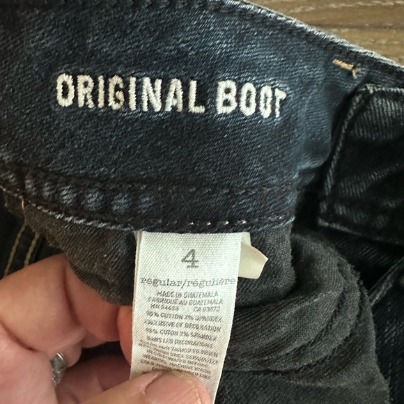 American Eagle Jeans Stretch Original Bootcut Size 4 Inseam 30 1/2 Waist 14 1/2 - Picture 4 of 6